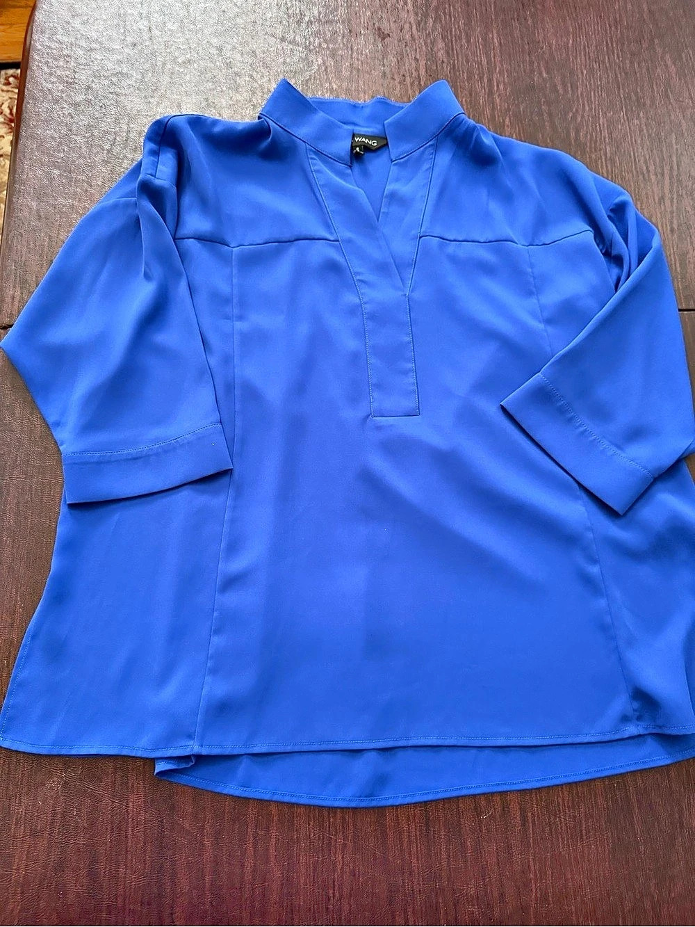 Ming Wang Blue Collared Tunic